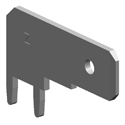 0.250" (6.35mm) Right Angle Tabs