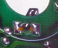 A thin tape applied to receptacles ends solder-wicking problems.