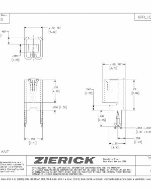 For .020″ x .032″ Tab