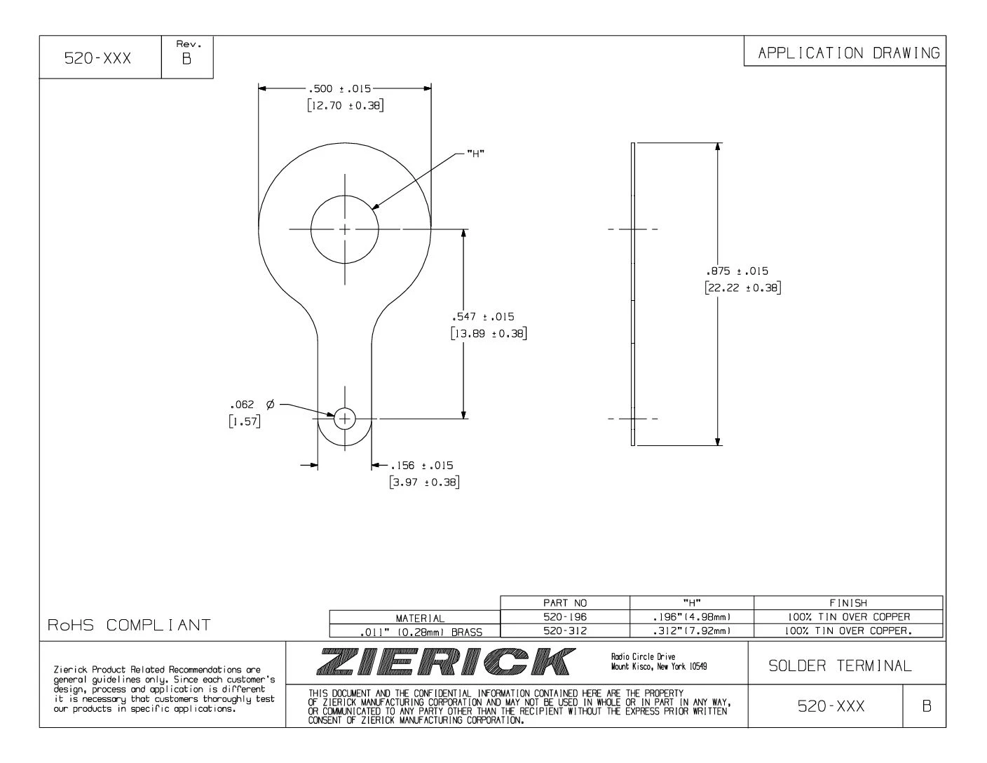 .875″ Long, PN 520-196