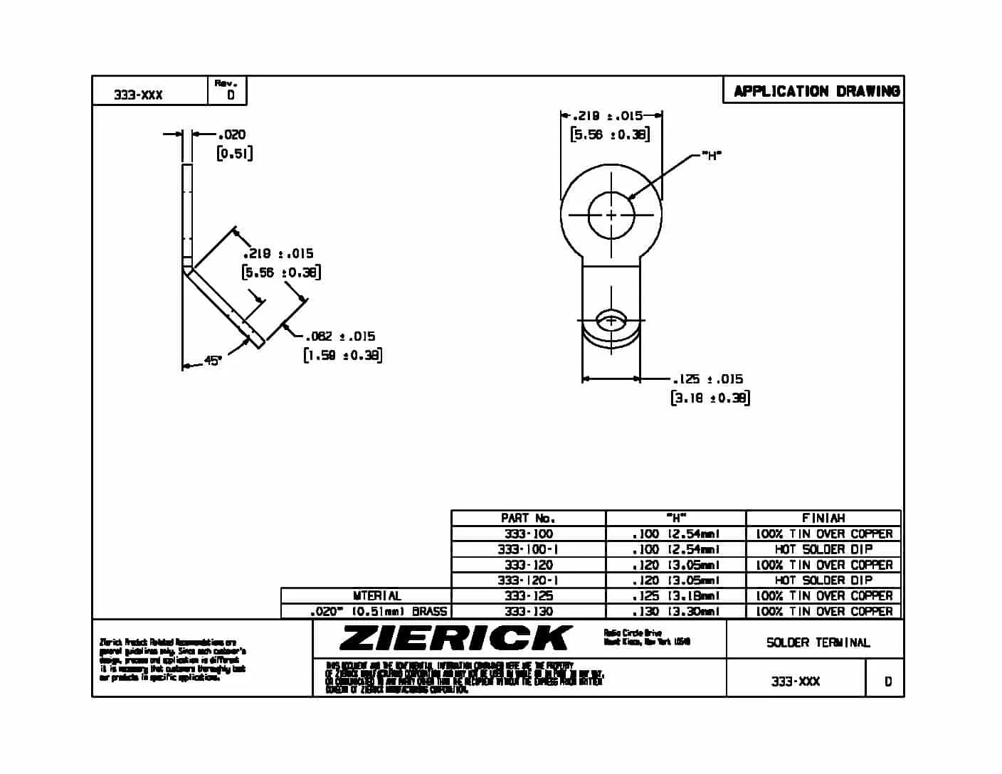 45 Degree Bend, Series 333-XXX