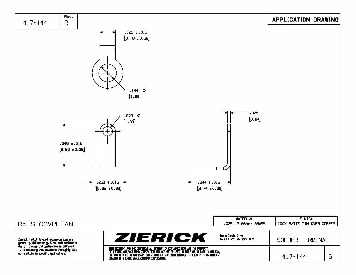 90 Degree Bend, PN 417-144