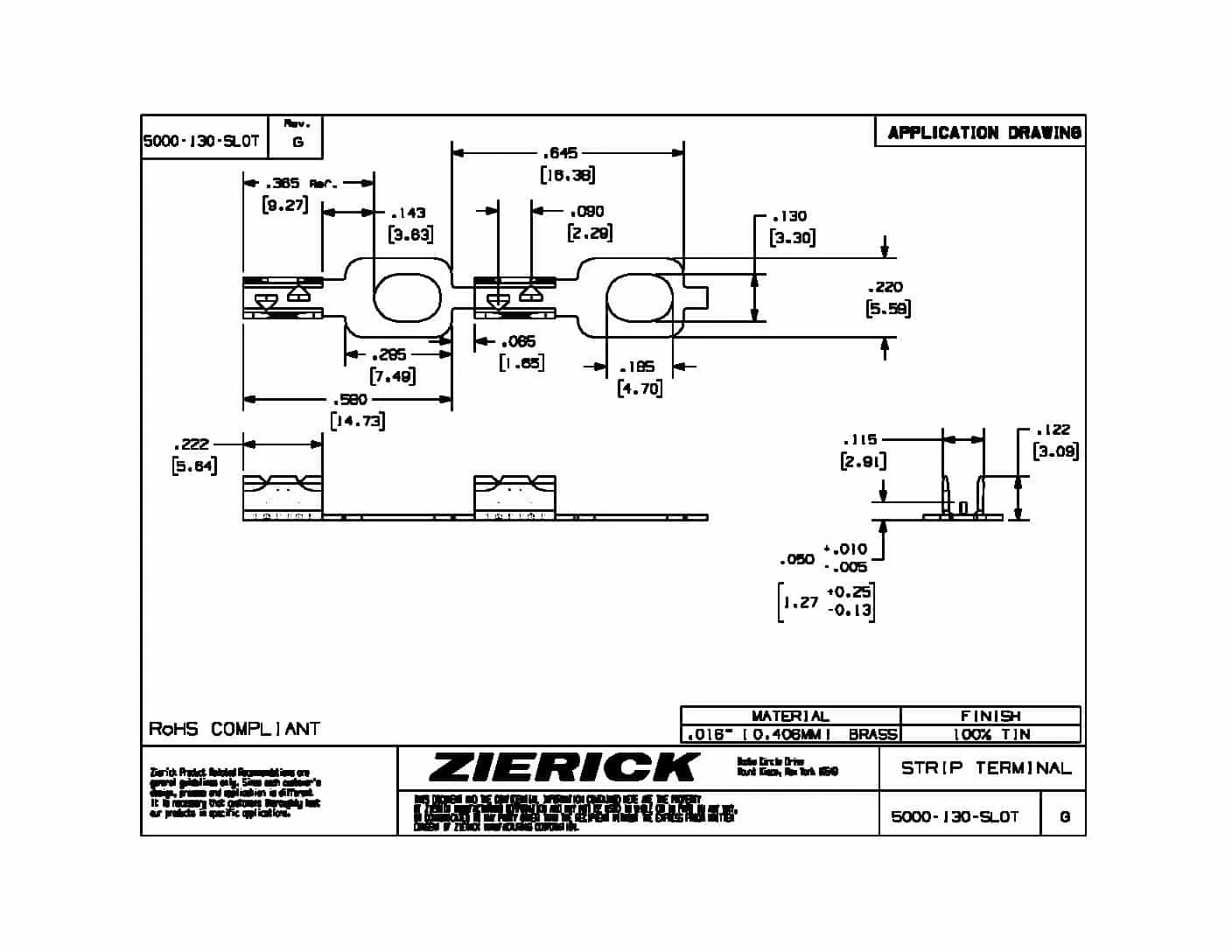 .220″ x .295″ Rectangular Tongue