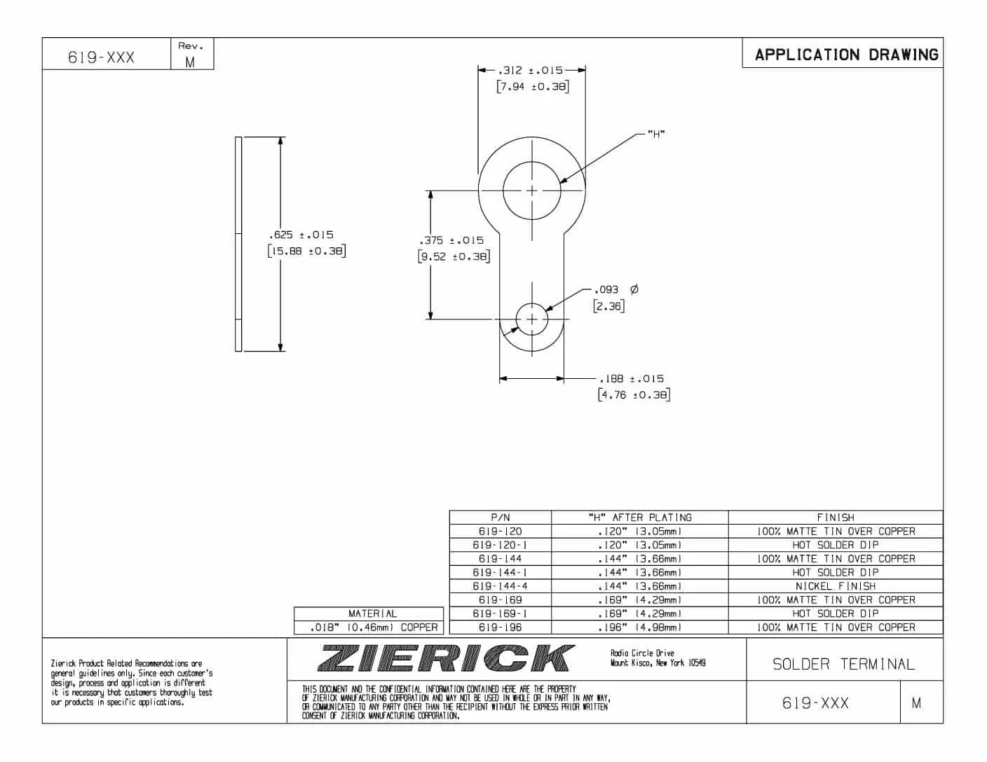 .625″ Long, Series 619-XXX