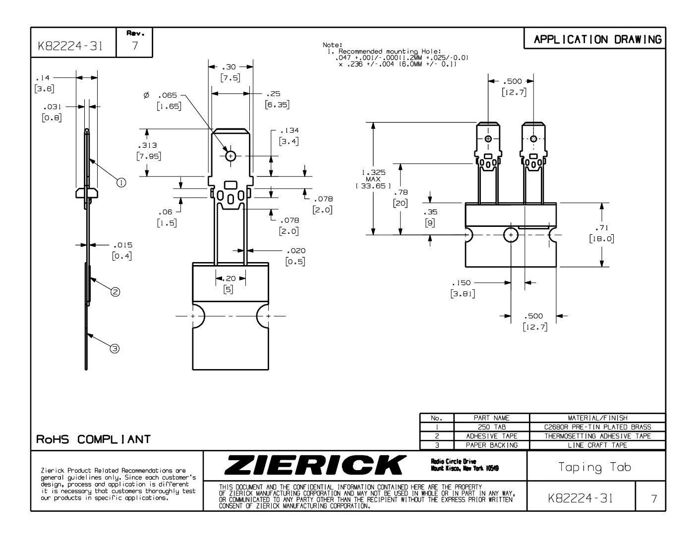 6.35mm (.250″) Tab