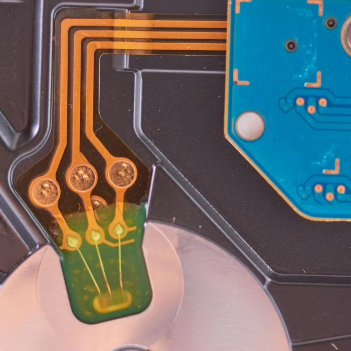 image detail of computer hardware circuits