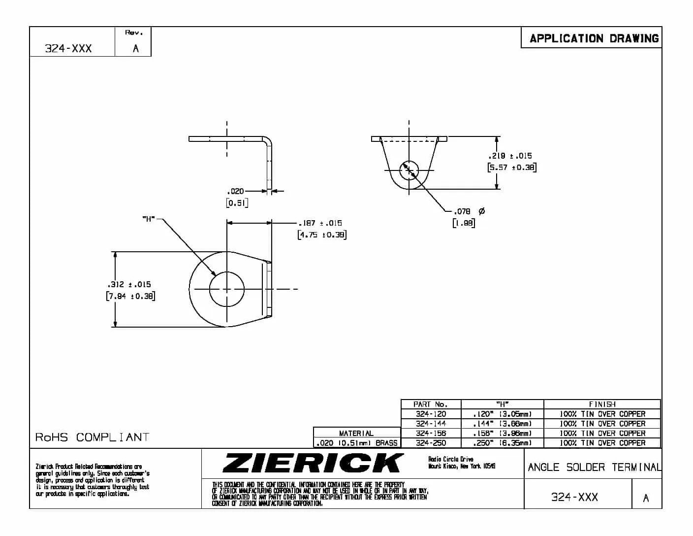 90 Degree Bend, PN 324-156
