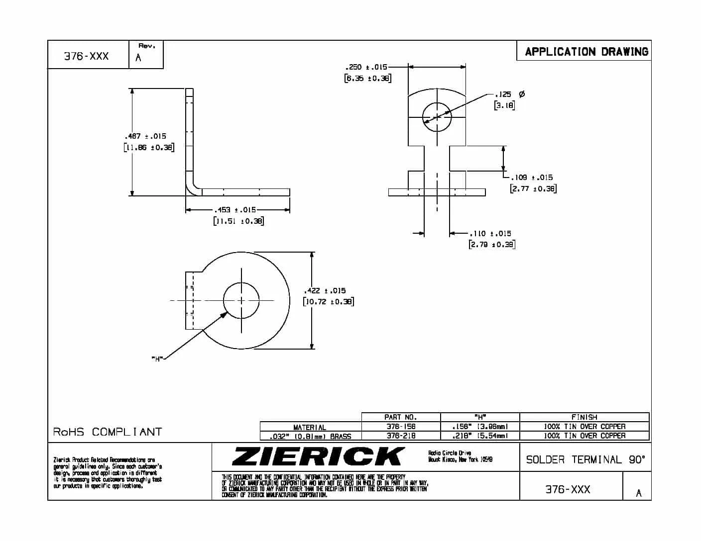 90 Degree Bend, PN 376-218