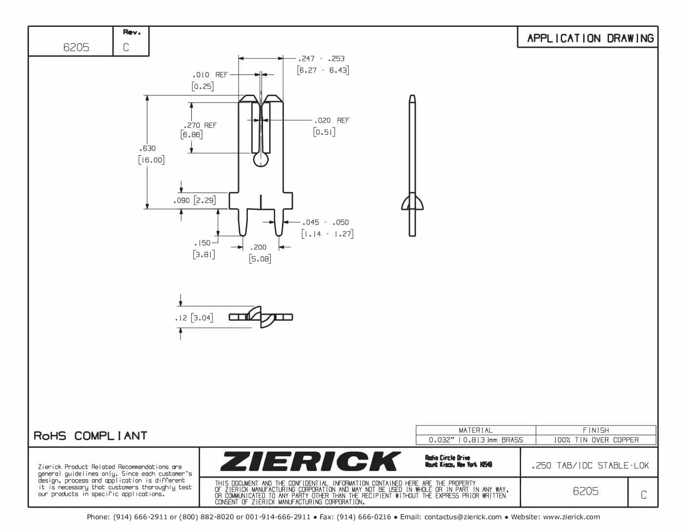 Tab/IDC For #19-18 AWG