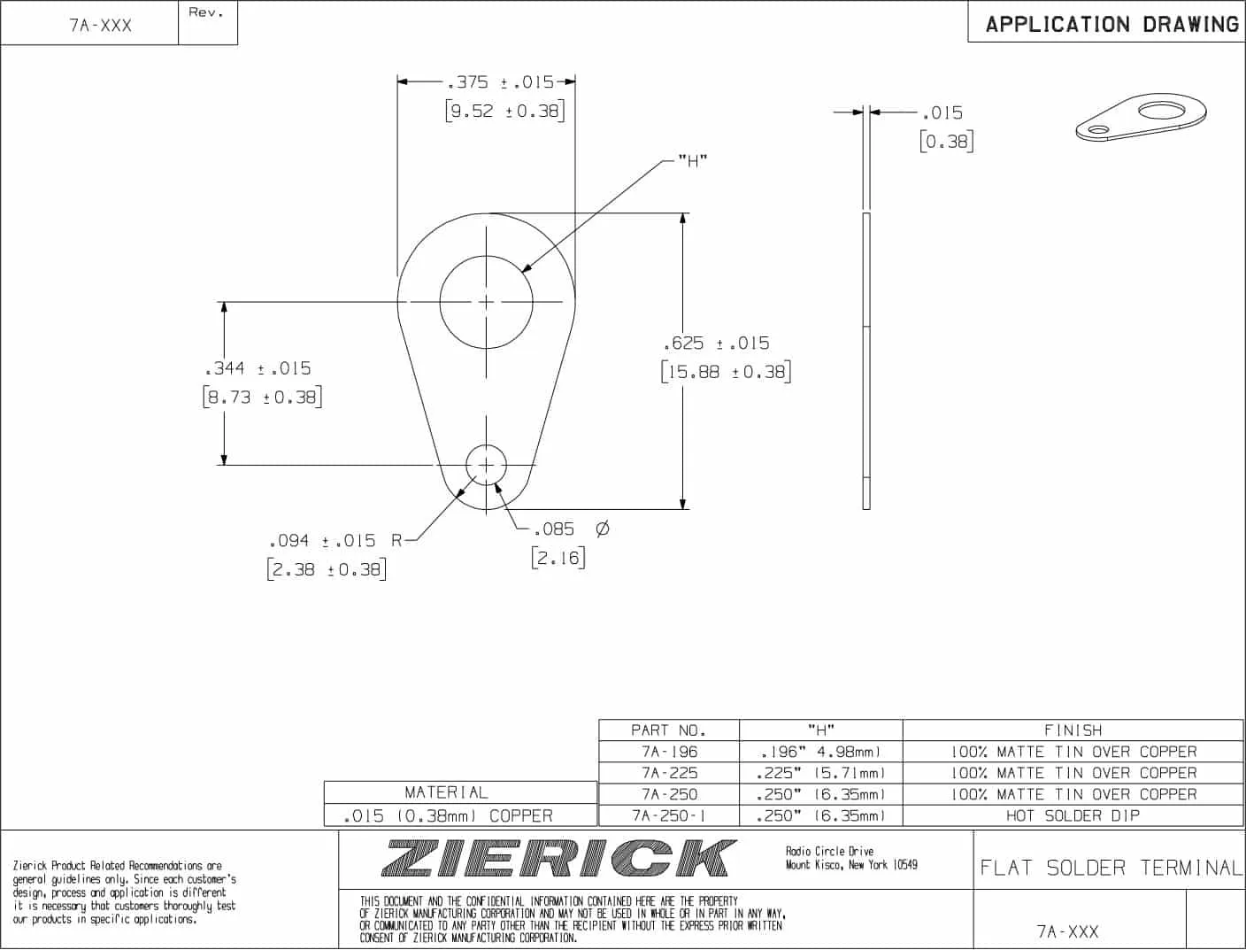 .625″ Long, 7A-XXX Series