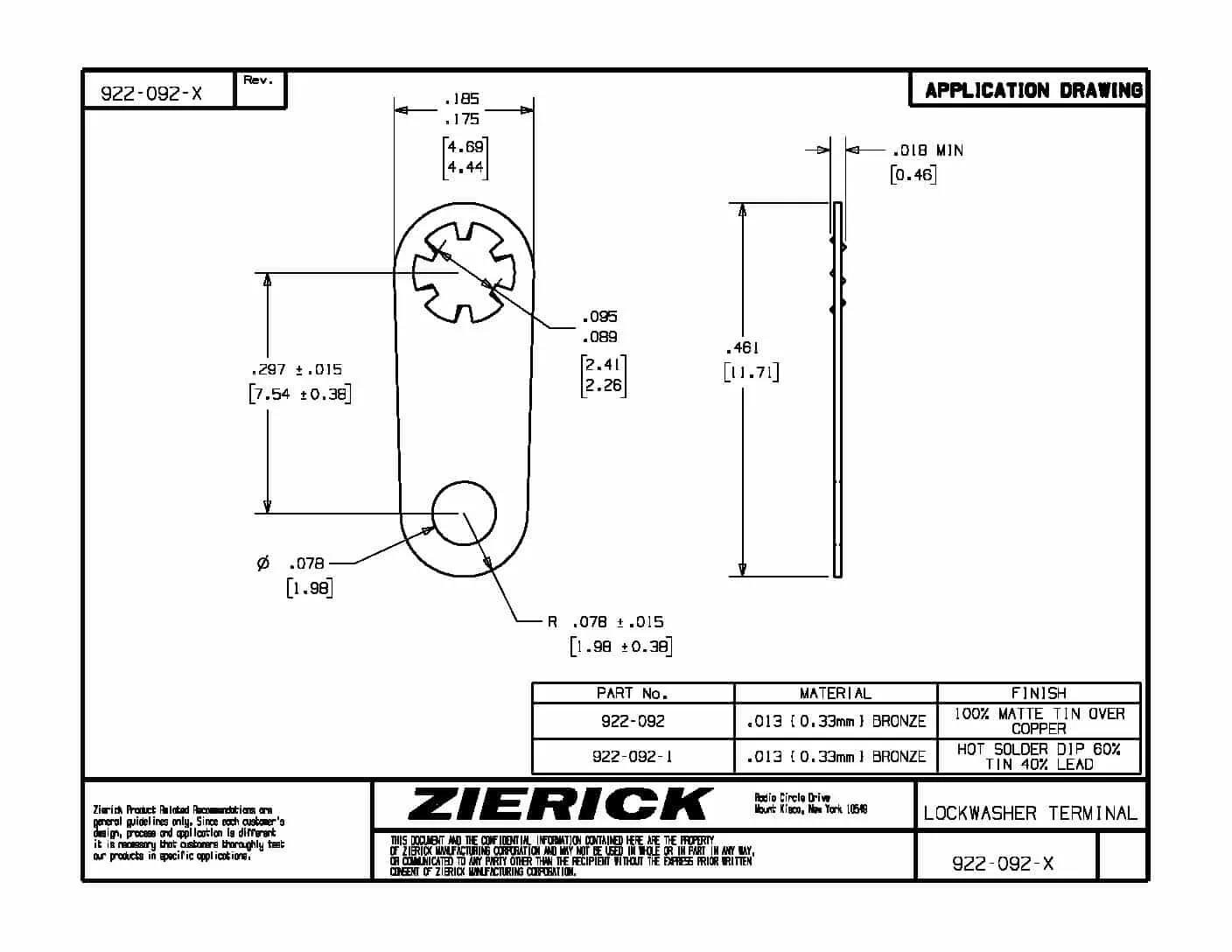 Flat, PN 922-092