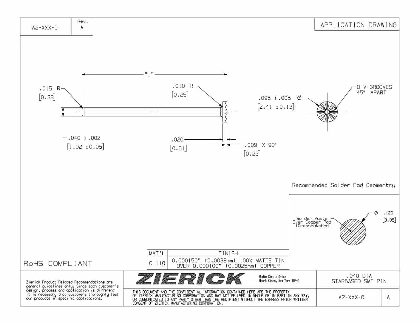 .040″ dia., Star Base