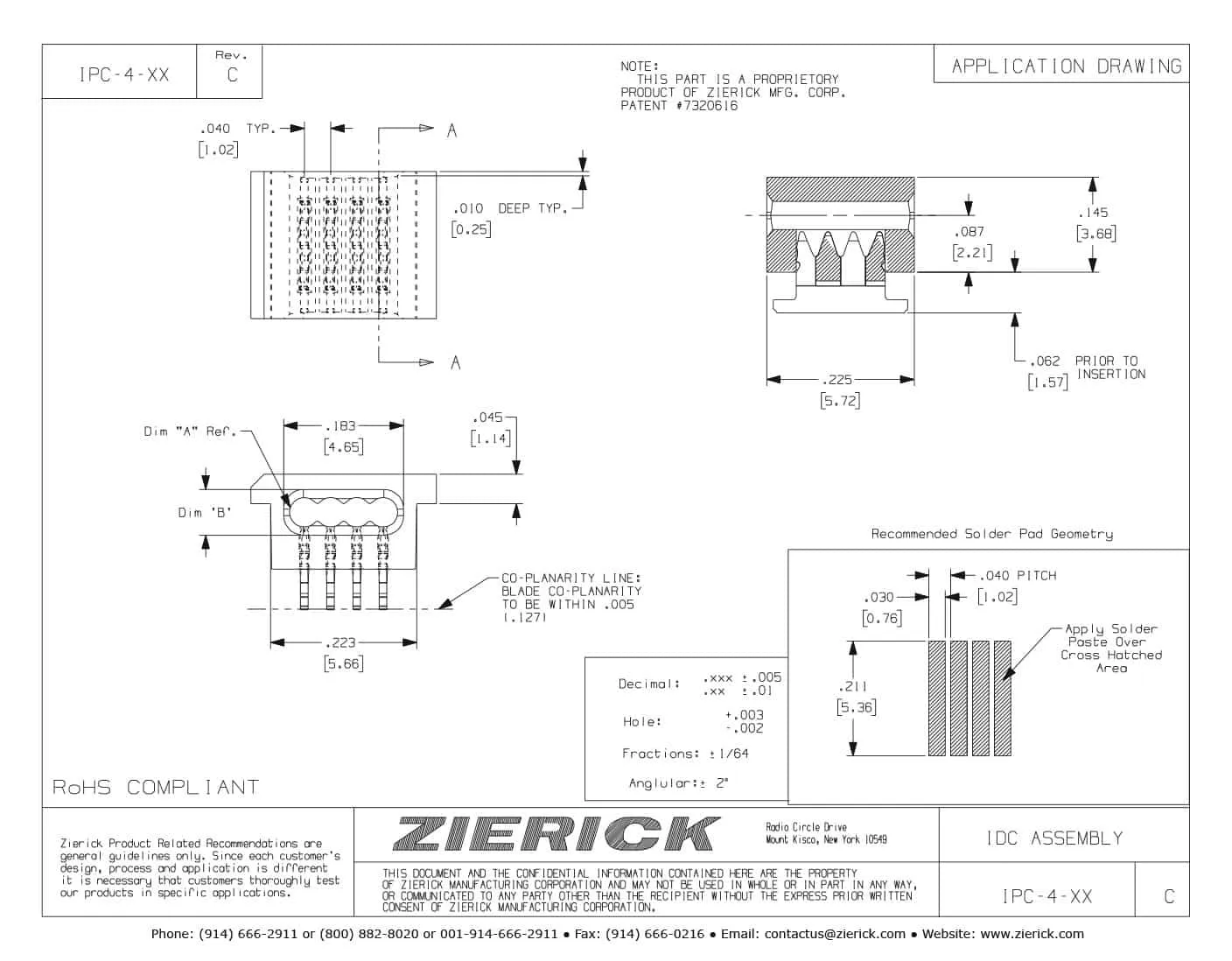 4 Position, .040″ (1 mm) Pitch